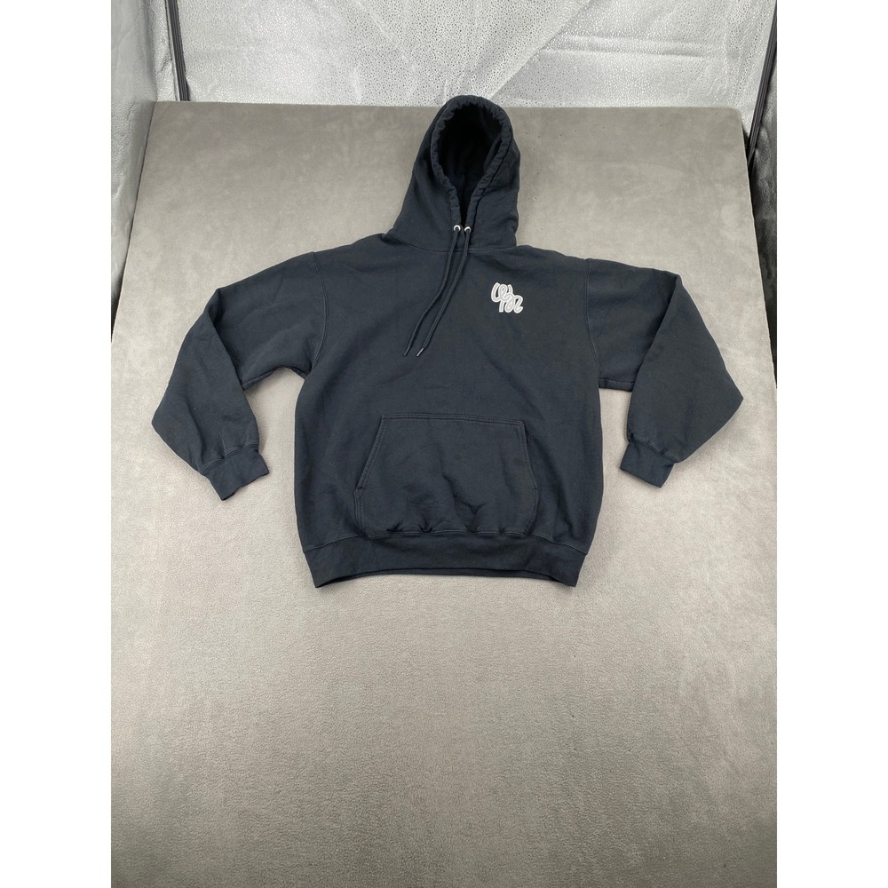 Woodward Movement Mens Large Black Pullover Hoodie Logo Graphic Sweatshirt L